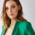 Chaqueta corta verde RINASCIMIENTO