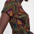 Mono con estampado geométrico africano DESIGUAL