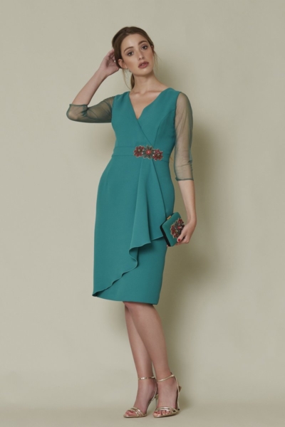 Vestido corto SARA RUIZ verde