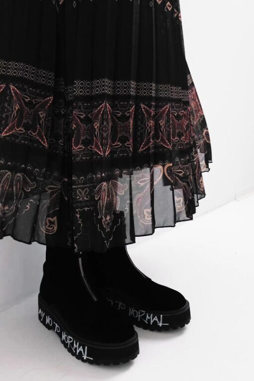 Falda midi plisada boho DESIGUAL - Imagen 8