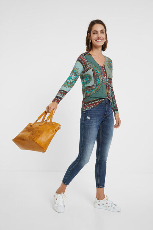 Jersey punto boho DESIGUAL - Imagen 3