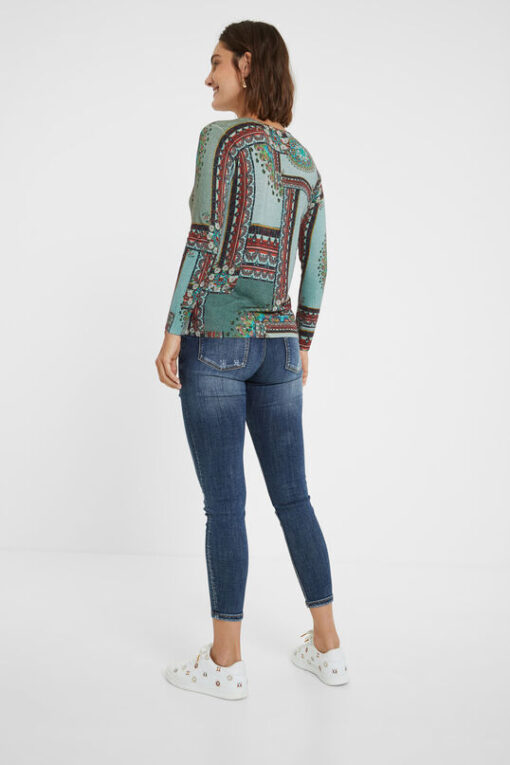 Jersey punto boho DESIGUAL - Imagen 4