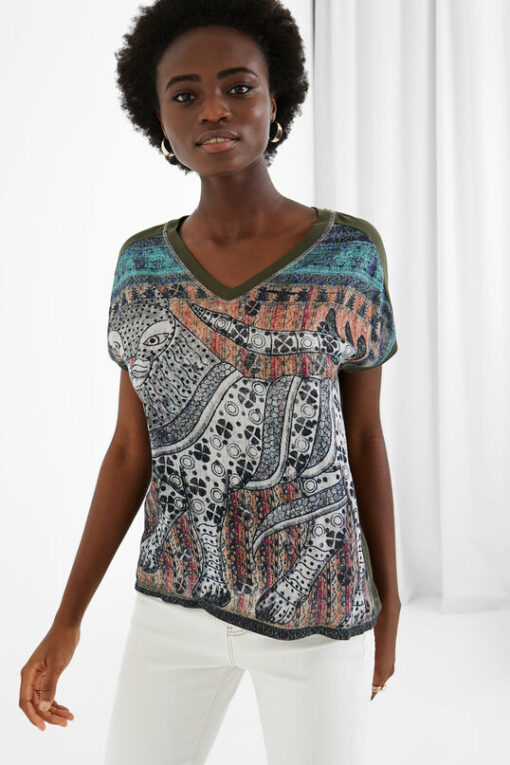 Camiseta holgada oriental DESIGUAL