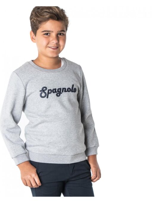 SUDADERA BANDERA SPAGNOLO Gris