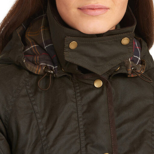 Abrigo Barbour Bower Wax oliva - Imagen 5