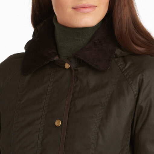 Abrigo Barbour Bower Wax oliva - Imagen 6