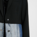 Blazer slim híbrida bimateria