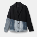 Blazer slim híbrida bimateria