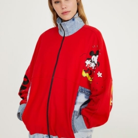 Abrigo Mickey Mouse rojo