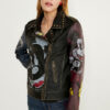 Chaqueta biker slim Mickey Mouse