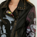 Chaqueta biker slim Mickey Mouse