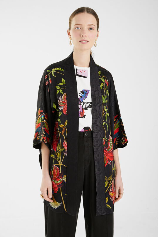 Kimono jacquard flores Desigual al mejor precio, no lo dudes - Vimoda ...