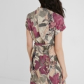 Vestido camisero corto safari