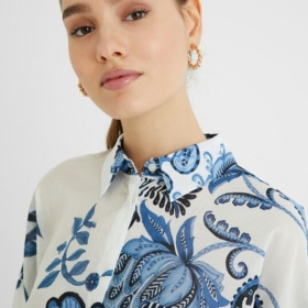 Camisa oversize paisley