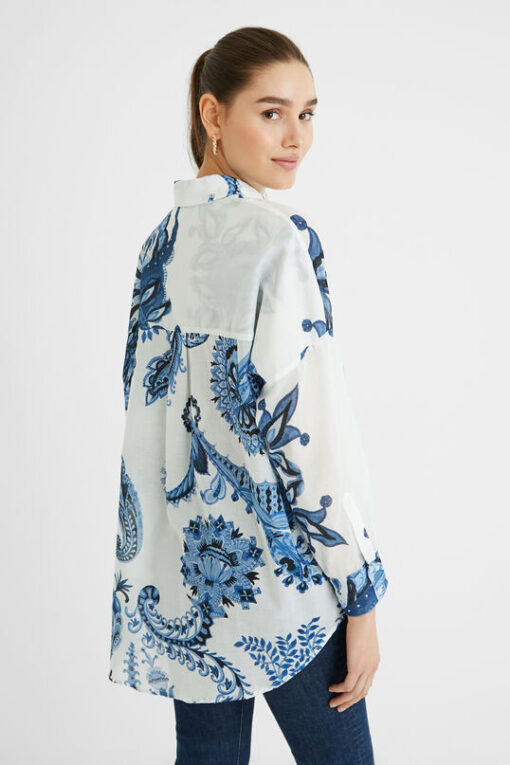 Camisa oversize paisley