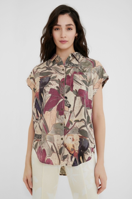 Camisa tencel safari