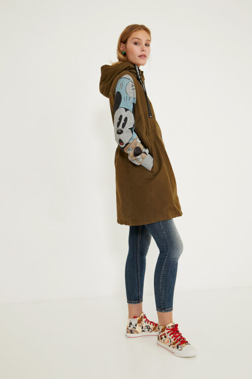 Parka Desigual capucha Mickey Mouse