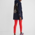 Parka capucha bordados