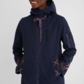 Parka capucha bordados