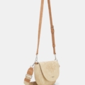 bolso cruzado efecto piel reptil