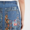 falda vaquera larga mandalas