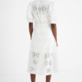 Vestido midi bordado suizo