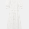 Vestido midi bordado suizo