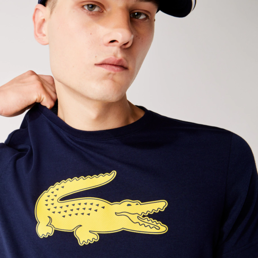 Camiseta de hombre Lacoste SPORT en tejido de punto transpirable con estampado de cocodrilo en 3D Lacoste - Imagen 6