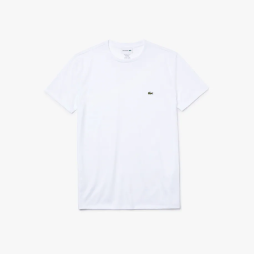 Camiseta Algodón Pima Blanca Lacoste - Imagen 4