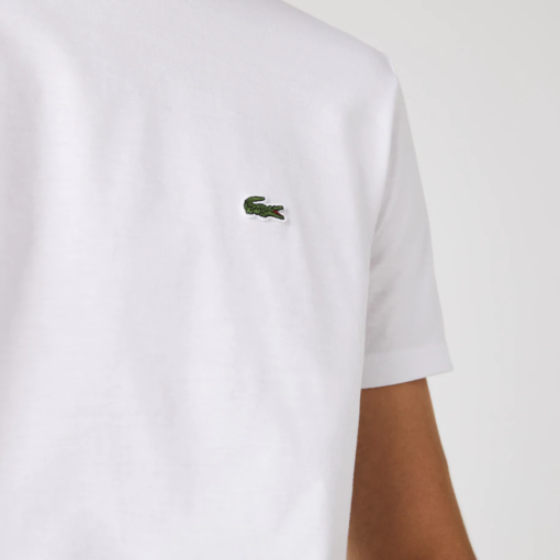 Camiseta Algodón Pima Blanca Lacoste - Imagen 5