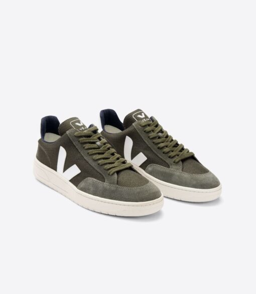 Zapatillas Veja V-12 B-MESH OLIVE WHITE - Imagen 4