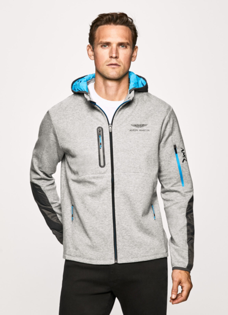 Sudadera Hackett de viaje con capucha gris