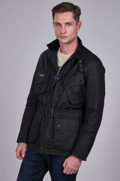 Chaqueta Barbour Coloured SL Intenacional Wax Negro