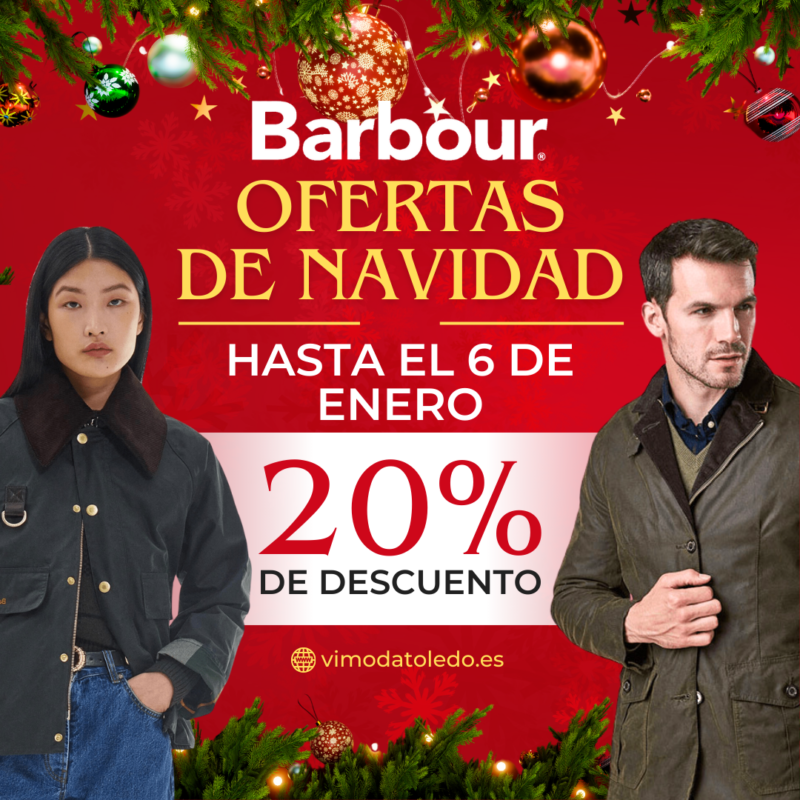 Estas Navidades, Barbour con un 20% DTO.