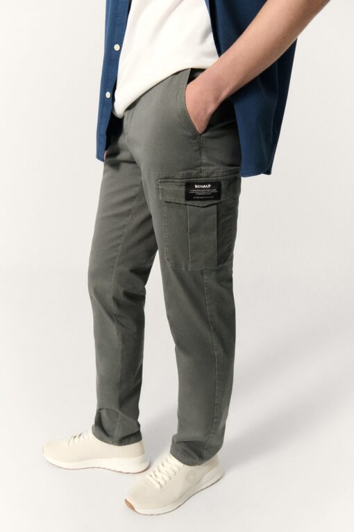 Pantalón Cargo De Hombre Pablo Khaki ECOALF - Imagen 6