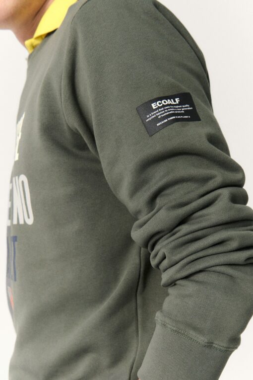 Sudadera Hombre Bardera Soft Khaki ECOALF - Imagen 4