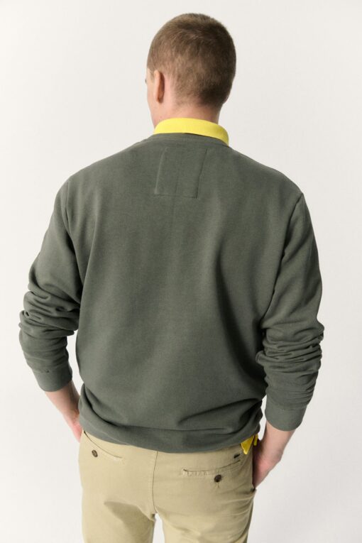 Sudadera Hombre Bardera Soft Khaki ECOALF - Imagen 3