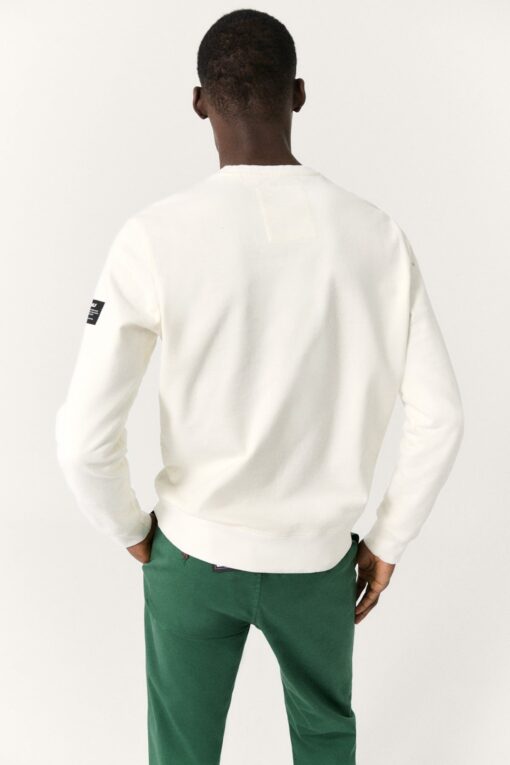 Sudadera Hombre Becare OffWhite ECOALF - Imagen 3