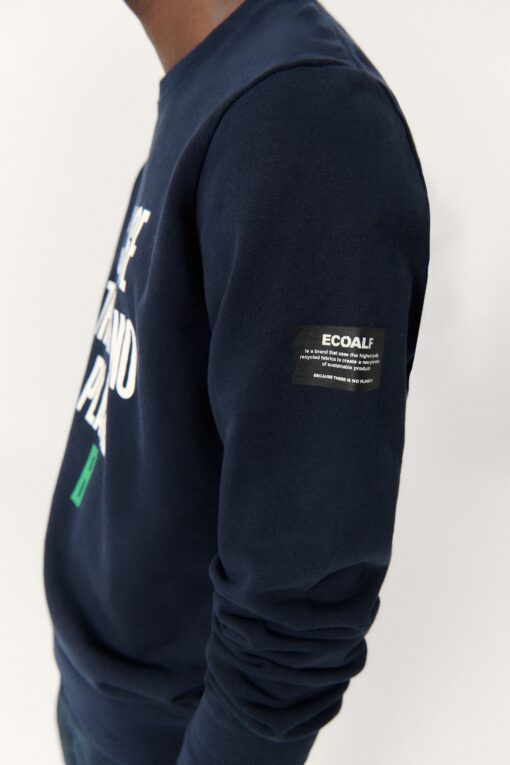 Sudadera Hombre Bardera Navy ECOALF - Imagen 3