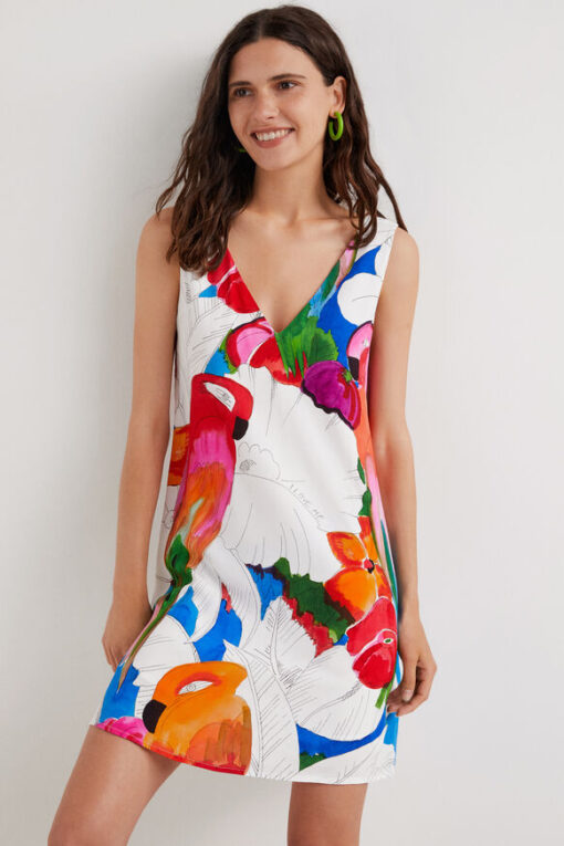 Vestido mini loros Desigual - Imagen 9