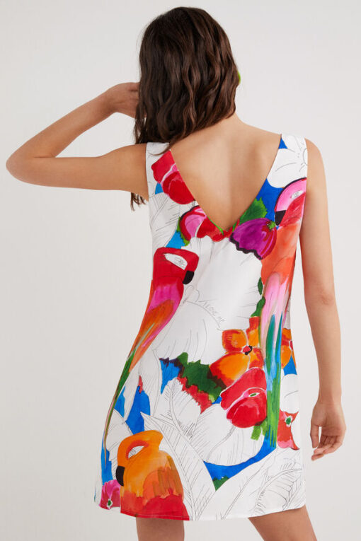 Vestido mini loros Desigual - Imagen 6