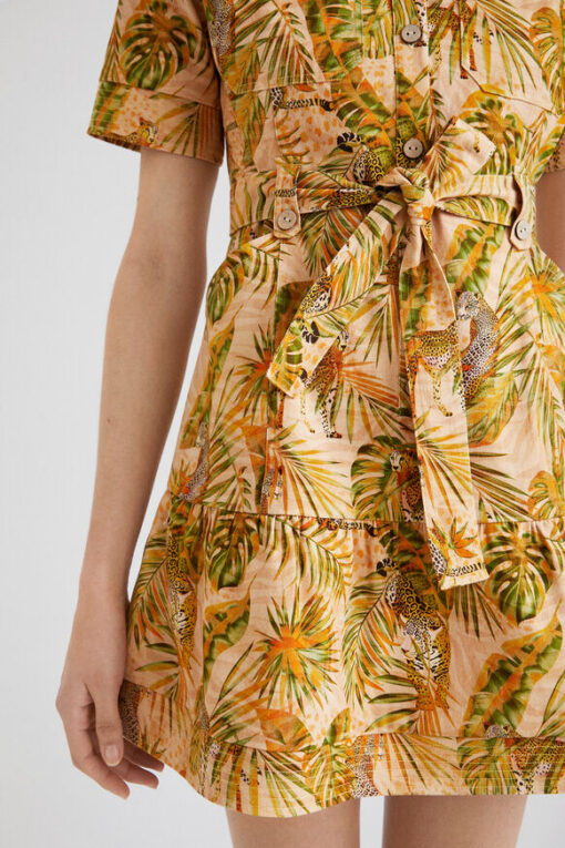 Vestido camisero tropical Desigual - Imagen 6