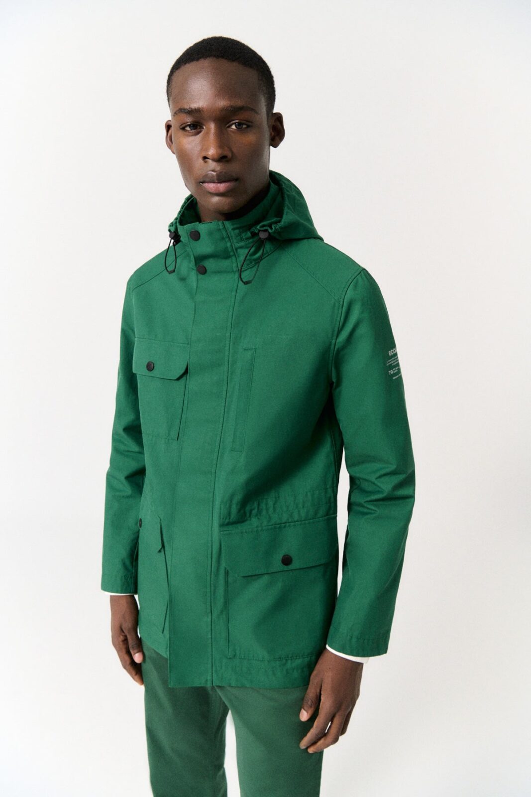 Chaqueta Hombre Cuatrera Bright Green ECOALF - Vimoda Toledo