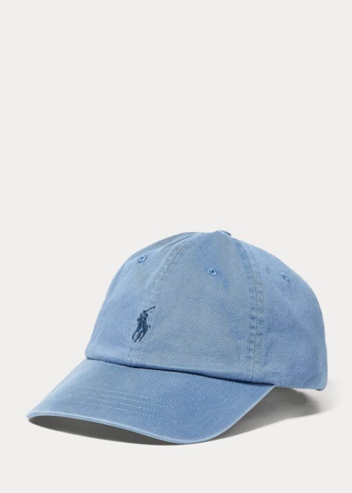 Gorra con visera de chino de algodón Azul Carson Ralph Lauren