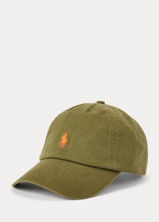 Gorra con visera de chino de algodón Oliva Supply Ralph Lauren