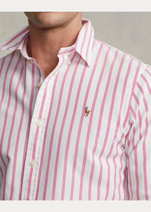 Camisa Oxford Slim Fit con rayas Rosa/Blanco RALPH LAUREN - Imagen 5