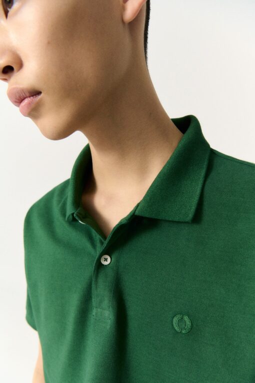 Polo Hombre Ted Regular Bright Green ECOALF - Imagen 3