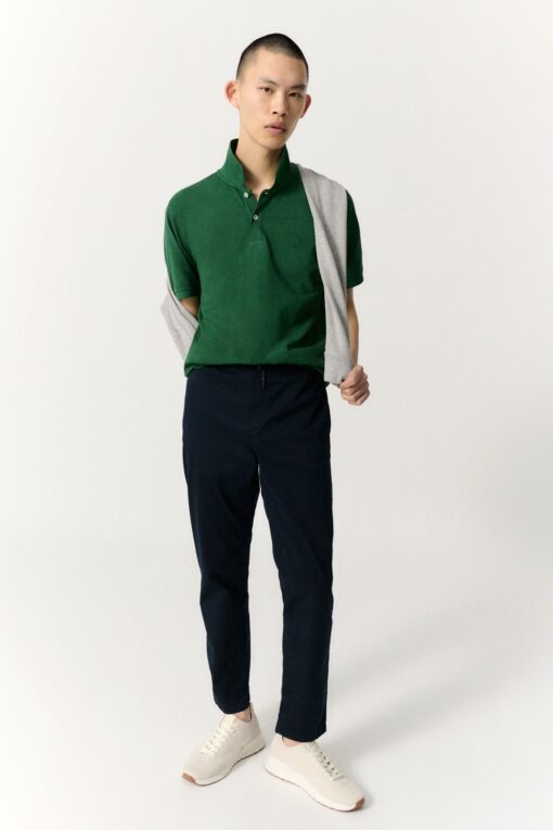 Polo Hombre Ted Regular Bright Green ECOALF