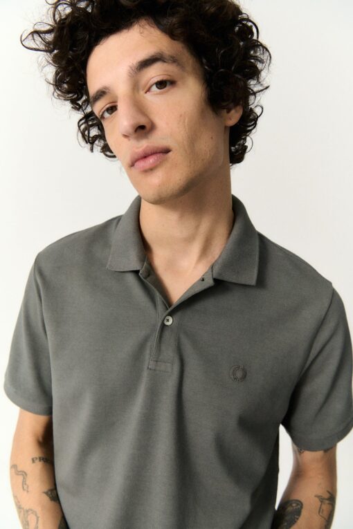 Polo Hombre Ted Regular Soft Khaki ECOALF - Imagen 6