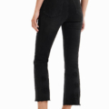 Vaquero flare cropped bordados Desigual